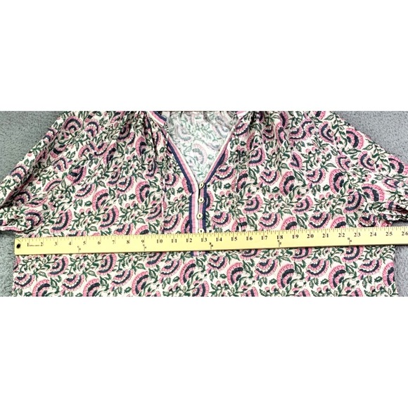 NATURAL LIFE Pink and Green Floral Crop Top - Picture 4 of 10